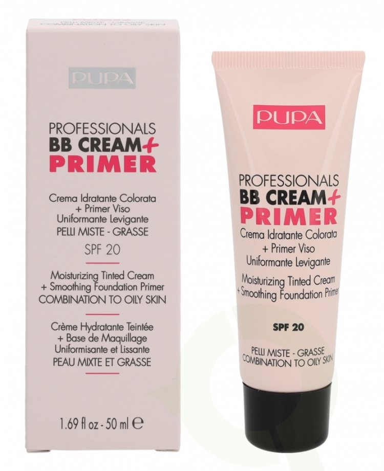 Pupa Milano Pupa Pupa Professionals BB Cream + Primer SPF20 50 ml #001 Nude - Combination To Oily Skin
