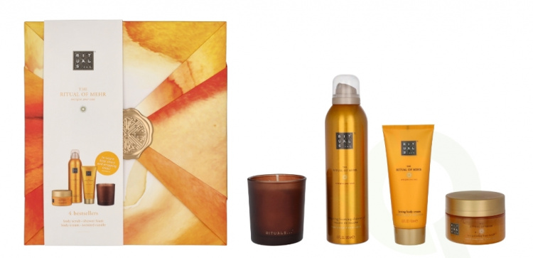 Rituals Mehr Set 565 ml Body Scrub 125 gr / Shower Gel 200 ml / Body Cream 100 ml / Scented Candle 140 gr