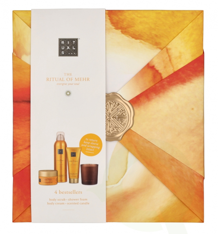Rituals Mehr Set 565 ml Body Scrub 125 gr / Shower Gel 200 ml / Body Cream 100 ml / Scented Candle 140 gr