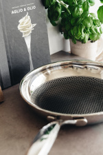 Heirol Pro Steelsafe -stekpanna, rostfritt stål + non-stick-beläggning, 24 cm.