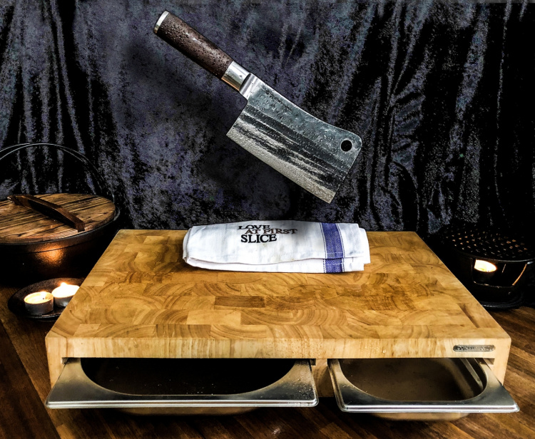 Satake Kuro Chopper köttyxa, 18 cm