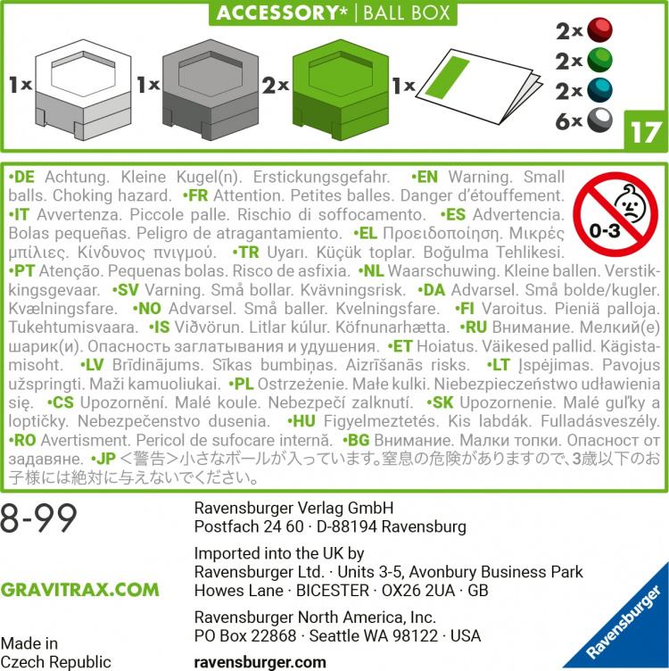 GraviTrax Accessories Ball Box GraviTrax Accessories Ball Box