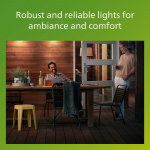 Philips Mirth Väggarmatur (E27-sockel) IP44 Aluminium/Glas Svart