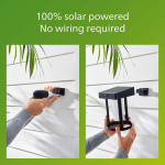 Philips Fyve Vägglampa Vinklad Solcell Ultra Efficient LED 200lm Svart Philips Fyve Vägglampa Vinklad Solcell Ultra Efficient LED 200lm Svart