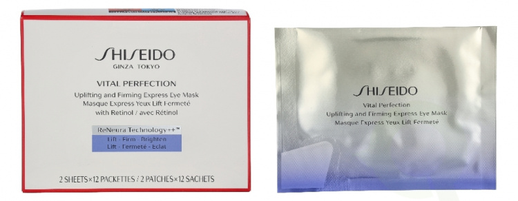 Shiseido Vital Protection Uplifting And Firming Eye Mask 86.4 gr 12 Pcs