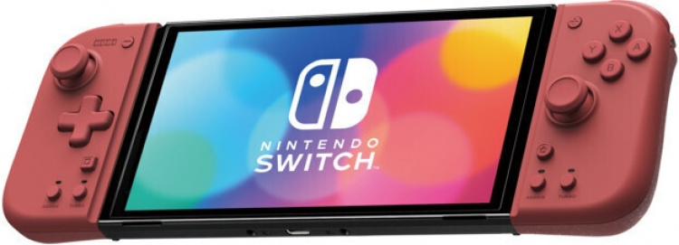 Hori Split Pad Compact -spelkontroll, röd, Switch / Switch OLED