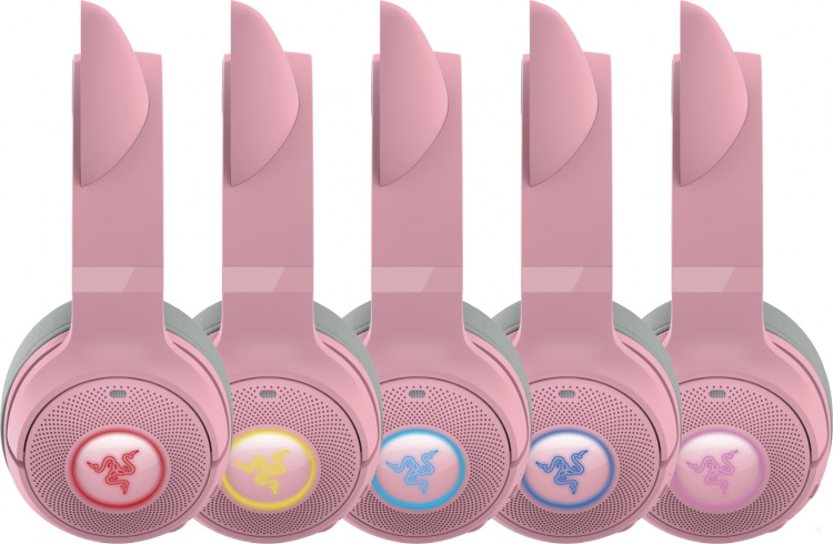 Razer Kraken Kitty V2 Bluetooth Gaming Headset, Rosa