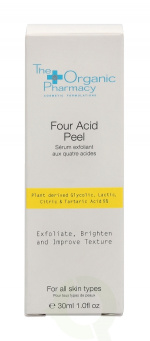 The Organic Pharmacy Four Acid Peel 30 ml Glycolic/lactic/citric/Tartaric acid 5% Exfoliates & Brighten/texture/sm