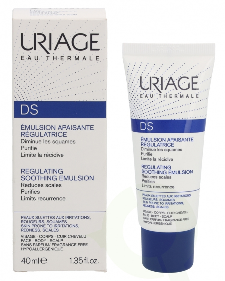 Uriage D.S. Emulsion 40 ml Reduces Scales/Face, Body & Scalp