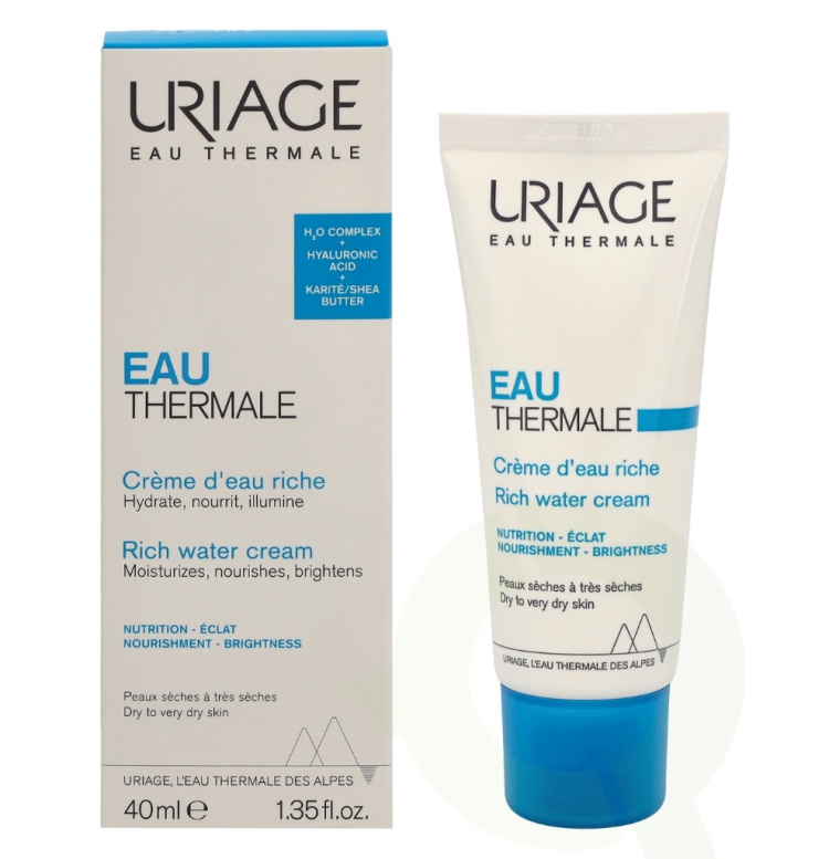 Uriage Rich Water Cream 40 ml Dry To Very Dry Skin