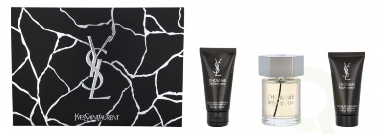 Yves Saint Laurent YSL L\'Homme Giftset 200 ml Edt Spray 100ml/Shower Gel 50ml/After Shave Balm 50ml