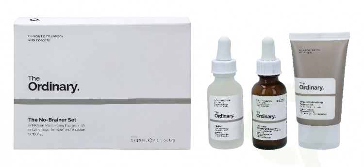 The Ordinary No Brainer Set 90 ml Natural Moisturizing Factor + HA 30ml/Emulsion 30ml/ Buffet 30ml