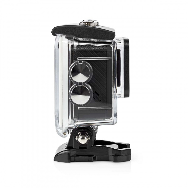 Nedis Action Cam | Dual Screen | 4K@30fps | 16 MPixel | Waterproof up to: 30.0 m | 90 min | Wi-Fi | App available for: Android™ / IOS | Mounts included | Black Nedis Action Cam | Dual Screen | 4K@30fps | 16 MPixel | Waterproof up to: 30.0 m | 90 min | Wi-Fi | App available for: Android™ / IOS | Mounts included | Black
