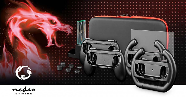 Nedis Gaming Starter Kit | Compatible with: Nintendo Switch (OLED) | 13-in-1 Nedis Gaming Starter Kit | Compatible with: Nintendo Switch (OLED) | 13-in-1