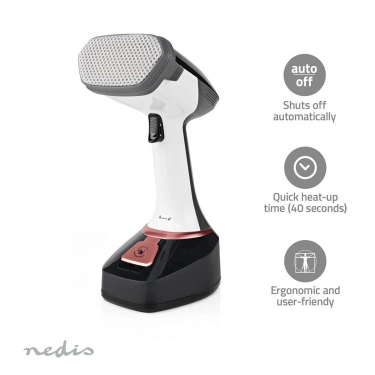 Nedis Garment Steamer | 1400 W | 0.32 l | Removable water reservoir | 25 g/m
