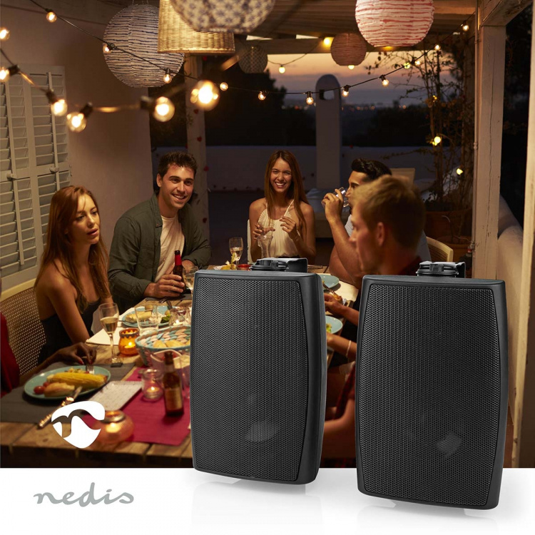 Nedis Bluetooth® Speaker | Ambiance Design | 180 W | Stereo | IPX5 | Black