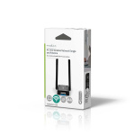 Nedis Network Dongle | Wi-Fi | AC1200 | 2.4/5 GHz (Dual Band) | USB3.0 | Wi-Fi speed total: 1200 Mbps | Windows 10 / Windows 11 / Windows 8 Nedis Network Dongle | Wi-Fi | AC1200 | 2.4/5 GHz (Dual Band) | USB3.0 | Wi-Fi speed total: 1200 Mbps | Windows 10 / Windows 11 / Windows 8