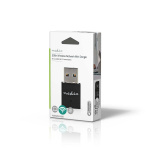 Nedis Network Dongle | Wi-Fi | N300 | 2.4 GHz | USB2.0 | Wi-Fi speed total: 300 Mbps | Windows 10 / Windows 11 / Windows 8