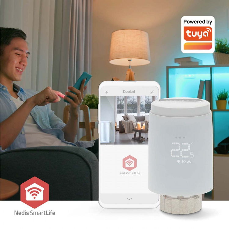 Nedis SmartLife Radiator Control | Zigbee 3.0 | Battery Powered | LED | Android™ / IOS