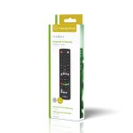 Nedis Universal Remote Control | Preprogrammed | 1 Device | Amazon Prime / Disney + Button / Google Play Button / Netflix Button / Youtube Button | Infrared | Black