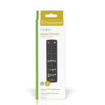 Nedis Universal Remote Control | Preprogrammed | 4 Devices | Amazon Prime / Disney + Button / Google Play Button / Netflix Button / Youtube Button | Infrared | Black