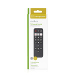 Nedis Universal Remote Control | Preprogrammed | 2 Devices | Disney + Button / Netflix Button | Infrared | Black
