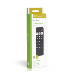 Nedis Universal Remote Control | Preprogrammed | 2 Devices | Disney + Button / Netflix Button | Infrared | Black