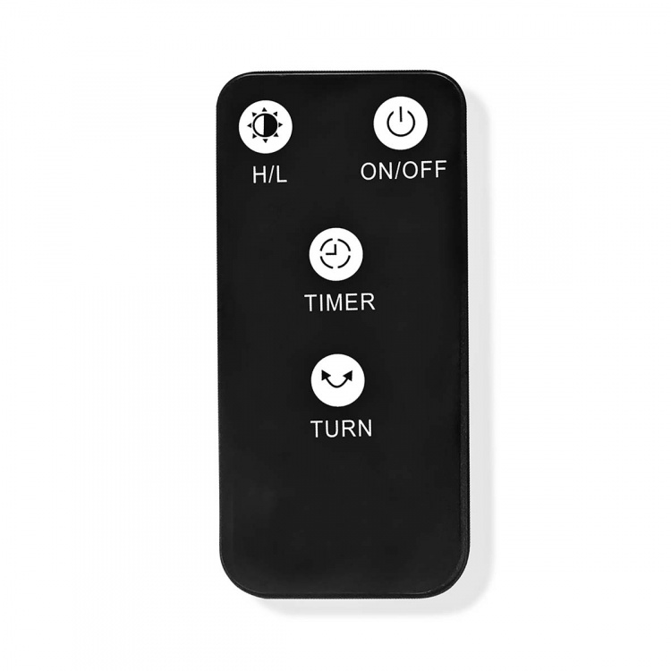 Nedis SmartLife Patio Heater | Wi-Fi | 1200 W | 2 Heat Settings | Oscillation | Fall over protection | IP24 | Black