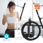 Nedis SmartLife Skipping Rope | Bluetooth® | Dual Hall sensor | LED | Cordless Balls / Drawstring Bag | Black