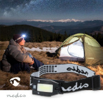 Nedis Headlight | Battery Powered / USB Powered | 3.7 V DC | Batteries included | Rechargeable | Rated luminous flux: 180 lm | Light range: 20 m Nedis Headlight | Battery Powered / USB Powered | 3.7 V DC | Batteries included | Rechargeable | Rated luminous flux: 180 lm | Light range: 20 m