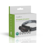 Nedis Headlight | Battery Powered / USB Powered | 3.7 V DC | Batteries included | Rechargeable | Rated luminous flux: 1000 lm | Light range: 180 m Nedis Headlight | Battery Powered / USB Powered | 3.7 V DC | Batteries included | Rechargeable | Rated luminous flux: 1000 lm | Light range: 180 m
