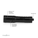 Nedis LED Torch | Battery Powered | 1.5 V DC | 3 W | 1x AAA/LR03 | Rated luminous flux: 100 lm | Light range: 35 m | Beam angle: 10 ° Nedis LED Torch | Battery Powered | 1.5 V DC | 3 W | 1x AAA/LR03 | Rated luminous flux: 100 lm | Light range: 35 m | Beam angle: 10 °