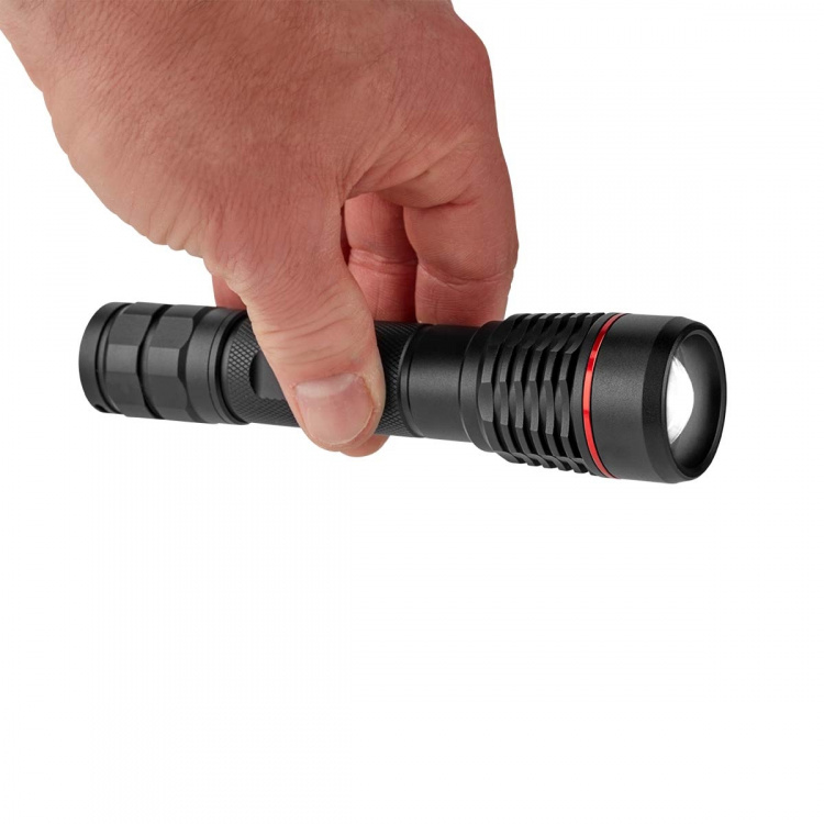 Nedis LED Torch | Battery Powered | 3.7 V DC | 10 W | N/A | Batteries included | Rechargeable | Rated luminous flux: 1000 lm | Light range: 200 m | Beam angle: 10 ° Nedis LED Torch | Battery Powered | 3.7 V DC | 10 W | N/A | Batteries included | Rechargeable | Rated luminous flux: 1000 lm | Light range: 200 m | Beam angle: 10 °