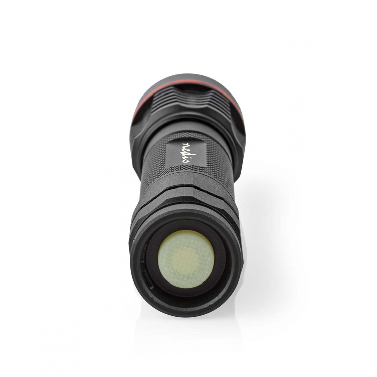 Nedis LED Torch | Battery Powered | 3.7 V DC | 10 W | N/A | Batteries included | Rechargeable | Rated luminous flux: 1000 lm | Light range: 200 m | Beam angle: 10 ° Nedis LED Torch | Battery Powered | 3.7 V DC | 10 W | N/A | Batteries included | Rechargeable | Rated luminous flux: 1000 lm | Light range: 200 m | Beam angle: 10 °