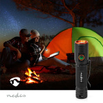 Nedis LED Torch | Battery Powered | 3.7 V DC | 20 W | N/A | Batteries included | Rechargeable | Rated luminous flux: 2000 lm | Light range: 180 m | Beam angle: 10 °