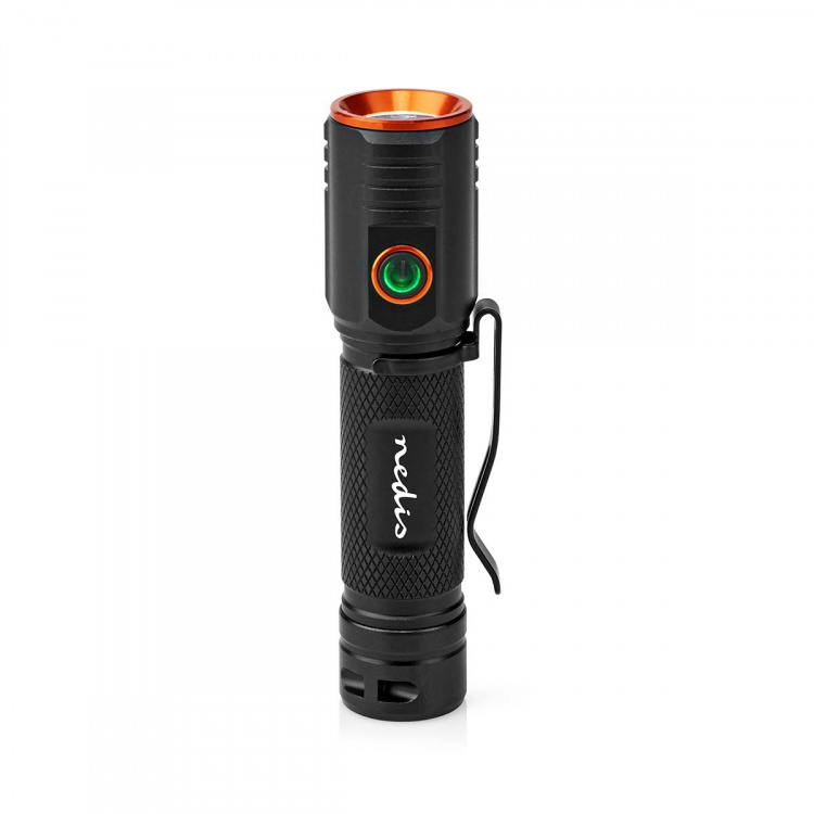 Nedis LED Torch | Battery Powered | 3.7 V DC | 20 W | N/A | Batteries included | Rechargeable | Rated luminous flux: 2000 lm | Light range: 180 m | Beam angle: 10 ° Nedis LED Torch | Battery Powered | 3.7 V DC | 20 W | N/A | Batteries included | Rechargeable | Rated luminous flux: 2000 lm | Light range: 180 m | Beam angle: 10 °