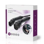 Nedis Electric Vehicle Cable | Cable Type 2 | 16 A | 11000 W | 3-Phases | 5.00 m | Black | Gift Box Nedis Electric Vehicle Cable | Cable Type 2 | 16 A | 11000 W | 3-Phases | 5.00 m | Black | Gift Box