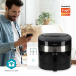 Nedis SmartLife Hot Air Fryer | Wi-Fi | 7,2 l | Timer: 60 min | Number of preset programs: 8 | Digital | Android™ / IOS | Black