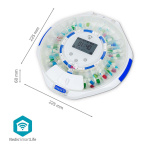 Nedis SmartLife Pill Dispenser | Wi-Fi | 28 Compartments | Number of alarmtimes: 9 Alarm Times Per Day | Beep / Light / Voice | LCD display | White Nedis SmartLife Pill Dispenser | Wi-Fi | 28 Compartments | Number of alarmtimes: 9 Alarm Times Per Day | Beep / Light / Voice | LCD display | White
