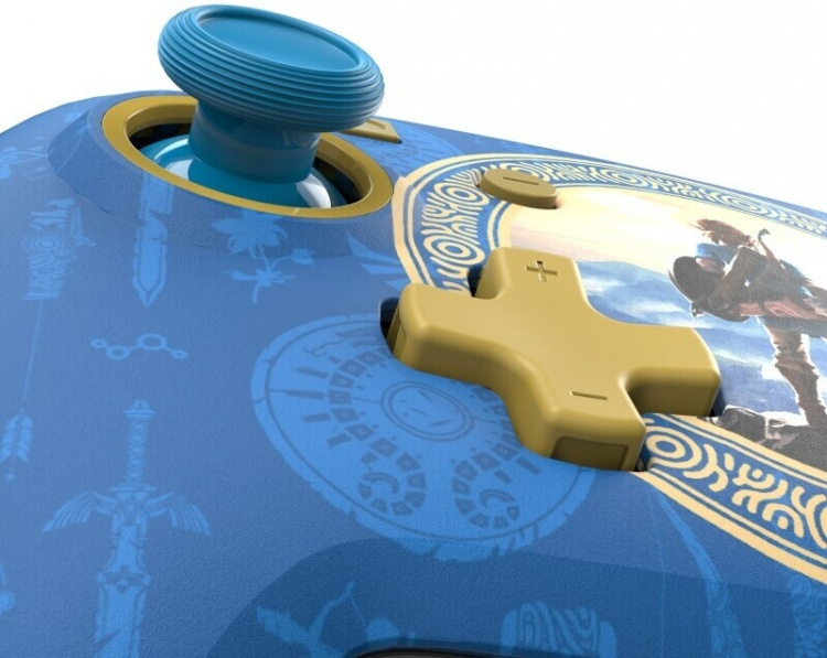 PDP Gaming Rematch Wired Controller – Hyrule Blue - trådbunden styrning, Switch PDP Gaming Rematch Wired Controller – Hyrule Blue - trådbunden styrning, Switch
