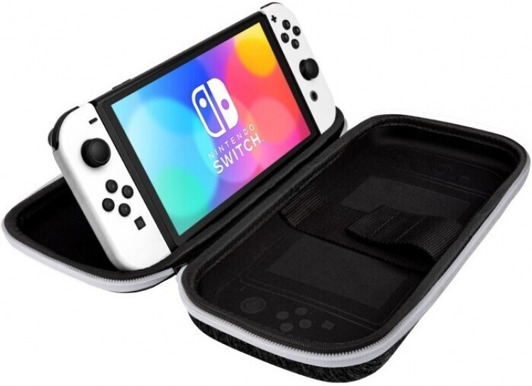 PDP Gaming Slim Deluxe Travel Case Elite – Black/White - Skyddsväska, Switch PDP Gaming Slim Deluxe Travel Case Elite – Black/White - Skyddsväska, Switch