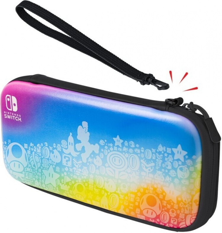 PDP Gaming Slim Deluxe Travel Case – Star Spectrum -skyddsväska, Switch PDP Gaming Slim Deluxe Travel Case – Star Spectrum -skyddsväska, Switch