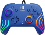 PDP Gaming Afterglow Wave Wired Controller - trådbunden spelkontroll, blå, Switch PDP Gaming Afterglow Wave Wired Controller - trådbunden spelkontroll, blå, Switch