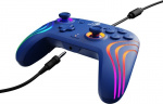 PDP Gaming Afterglow Wave Wired Controller - trådbunden spelkontroll, blå, Switch PDP Gaming Afterglow Wave Wired Controller - trådbunden spelkontroll, blå, Switch
