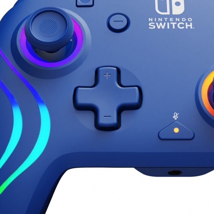 PDP Gaming Afterglow Wave Wired Controller - trådbunden spelkontroll, blå, Switch PDP Gaming Afterglow Wave Wired Controller - trådbunden spelkontroll, blå, Switch