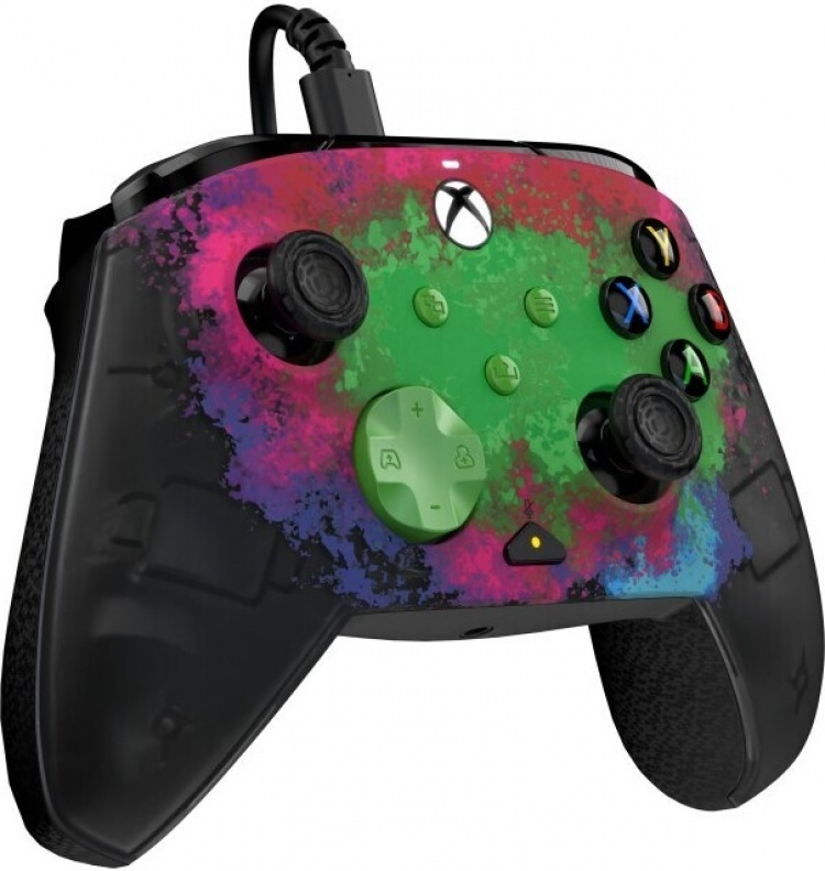 PDP Gaming Rematch Wired Controller - Space Dust (Glow In Dark) - trådbunden spelkontroll, Xbox