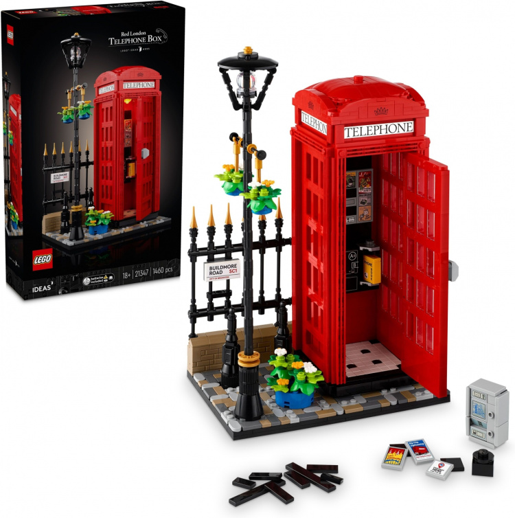 LEGO Idéer 21347 - London Röda telefonkiosken LEGO Idéer 21347 - London Röda telefonkiosken