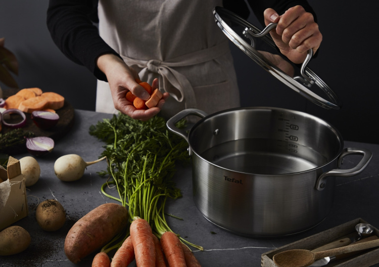 Tefal Virtuoso gryta, 20 cm / 3 L, rostfritt stål Tefal Virtuoso gryta, 20 cm / 3 L, rostfritt stål