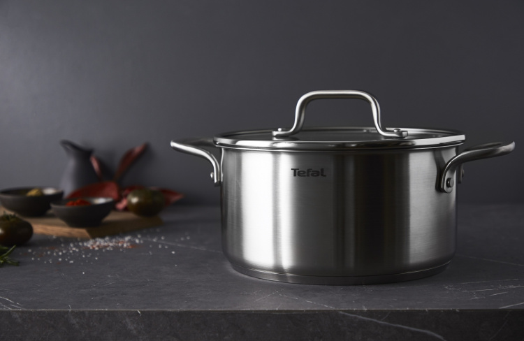 Tefal Virtuoso gryta, 24 cm / 5,3 L, rostfritt stål