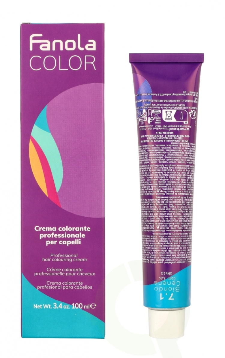 Fanola Hair Color Cream 100 ml 7.1 Blond Ash